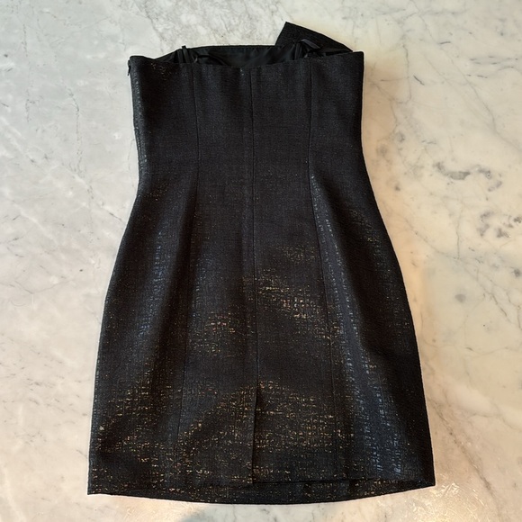 Laundry by Shelli Segal Black Strapless Dress Size 2 - Picture 6 of 8